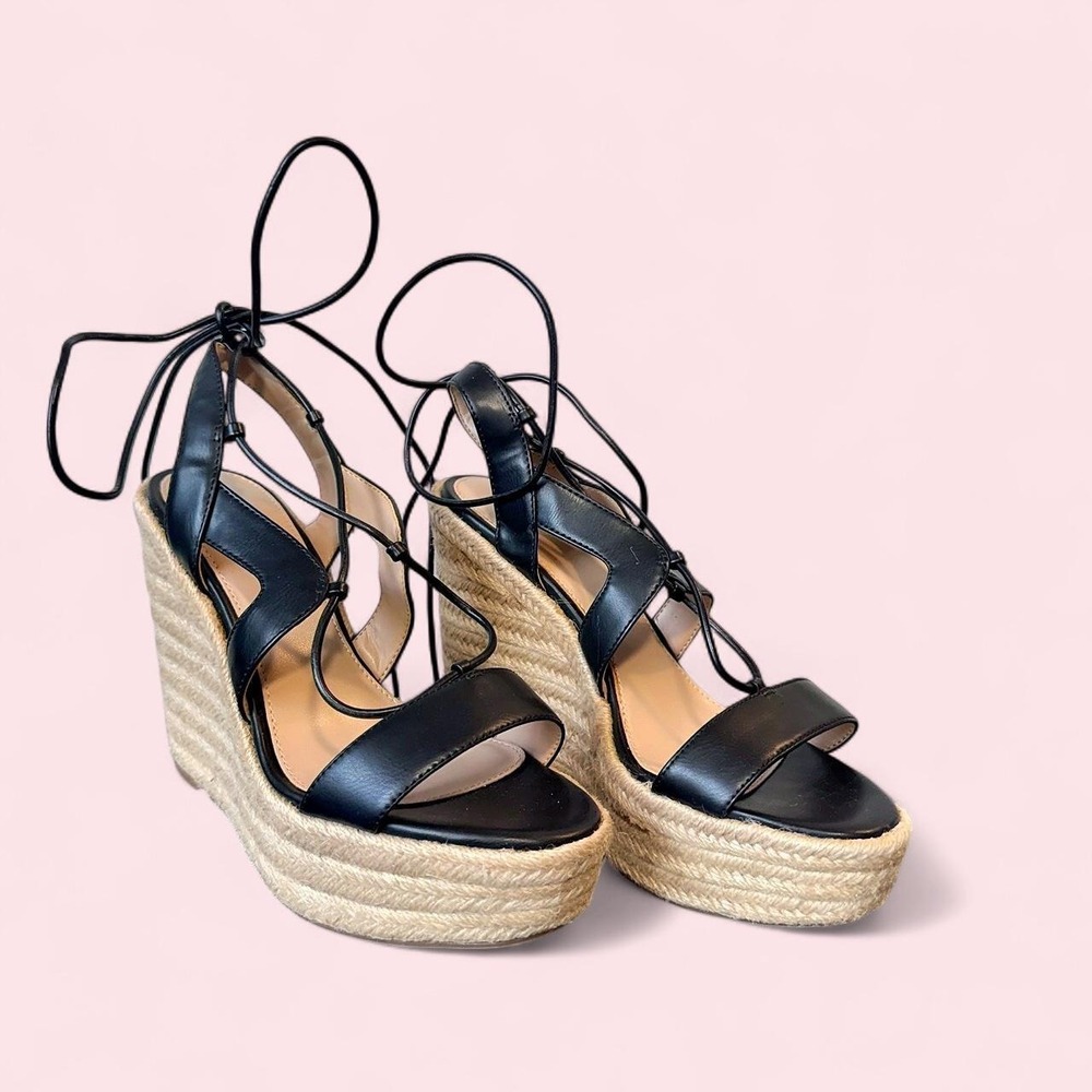 ALDO Lace-Up Espadrille Wedges‎ 🖤🌾